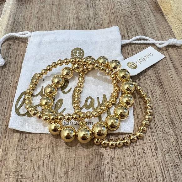 Gorjana Newport set of 3 bracelets in gold - Picture 5 of 5